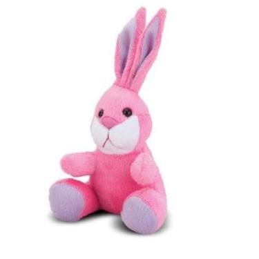 Imagem de Coelho de Pelúcia Fantasy Rosa 20 cm Antialérgico - CTX Pelúcia