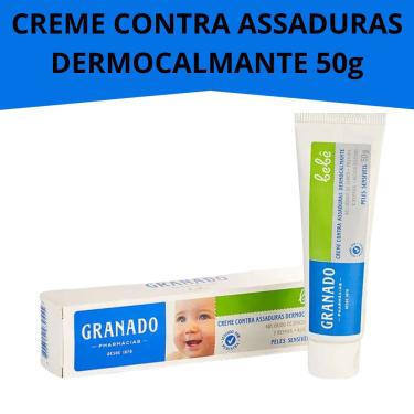 Imagem de Creme Contra Assaduras Dermocalmante Bebê Pele Sensível Pomada Granado 50g