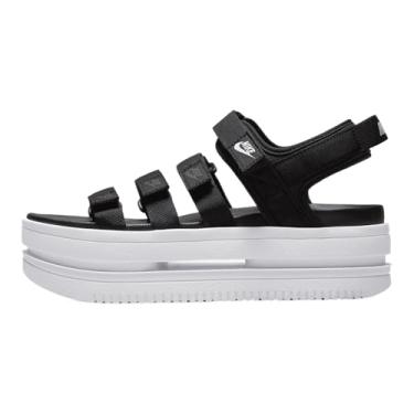Imagem de Nike Sandália feminina Icon Classic NA Branco/Platina Pura Branco (DH0224 100), Preto, 36