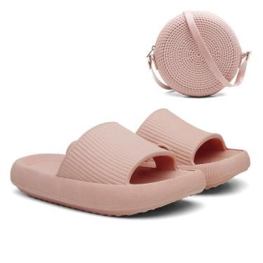 Imagem de Kit Chinelo Nuvem Feminino + Bolsa Quebek Casual Moderna - Valentina K