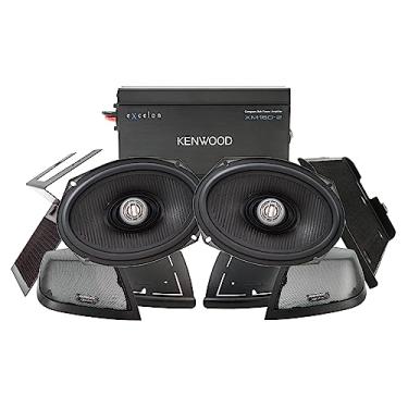 Imagem de Kenwood Pacote De Áudio Traseiro Excelon P-Hd2R Para Modelos Harley-Davidson Selecionados De 2014 Em Diante - (1) Amplificador De Áudio Xm160-2, (2) Par De Alto-Falantes De Motocicleta Excelon Xm69