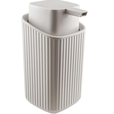 Imagem de Porta Sabonete Liquido Dispenser Álcool Gel Detergente Cozinha Banheiro Lavabo Moderno Luxo(Cinza Claro)