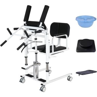 Imagem de Transferência De Elevador De Paciente, Roda De Elevação De Paciente Hidráulica Para Casa, Elevador De Enfermagem De Transferência Portátil, Transferência De Elevador De Pac, Black