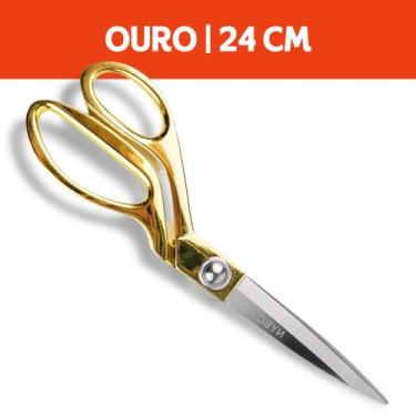 Imagem de Tesoura Profissional de Costura Aço Inox  24cm  Alta Precisão e Durabi