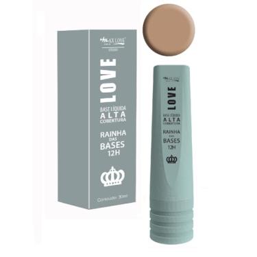 Imagem de Base Líquida Alta Cobertura Rainha Das Bases 12 Horas Cor 604,Max Love