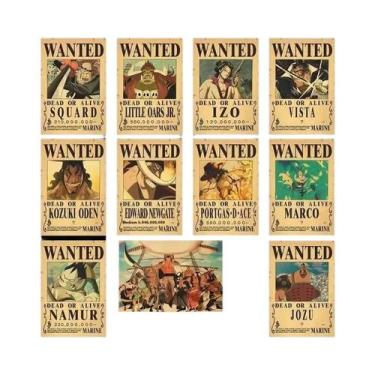 Imagem de Luffy Chapéu De Palha Grupo One Piece Wanted Recompensa Poster Dormitó