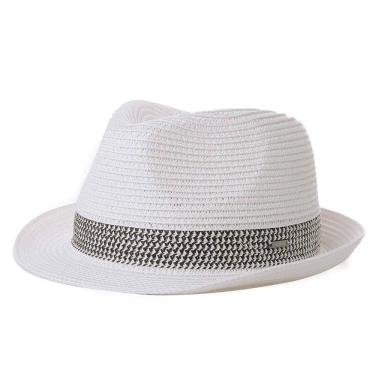 Imagem de Chapéu Fancet Packable Straw Fedora Panama Sun Beach Masculino e Mulher