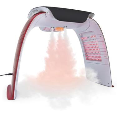 Imagem de Terapia com luz de fotão LED 7 cores rejuvenescimento da pele cuidados com a pele facial dispositivo de salão de beleza Elitzia ETLB38 (7 cores fótons com vermelho vapor)