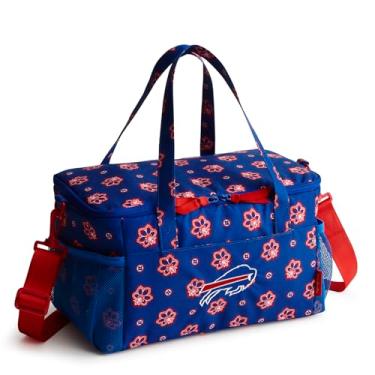 Imagem de Vera Bradley Reciclado Lighten Up NFL Cooler, Buffalo Bills em azul royal/vermelho bandana, Buffalo Bills em azul royal/bandana vermelha