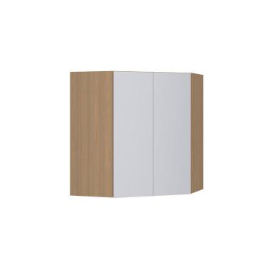 Imagem de Armário Aéreo Canto Diagonal 74cm 2 Portas Slim Luciane Móveis