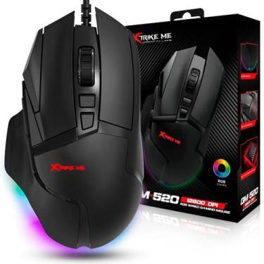 Imagem de Mouse Gamer Xtrike-ME GM-520 USB c Led RGB 12800dpi 1000Mhz
