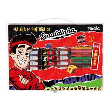 Imagem de Enaldinho Maleta Kit de Pintura 86 Peças - Ciranda Cultural