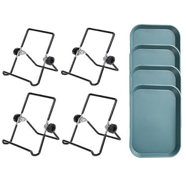 Imagem de XUEBEI Suporte Dobrável Ajustável Para Germinação, Potes De Conserva Largos E Regulares, Fazer Brotos, Brócolis, Sementes Lentilha, Também Usado Como Telefone Tablet (Pacote Com 4 Unidades, Tamanho