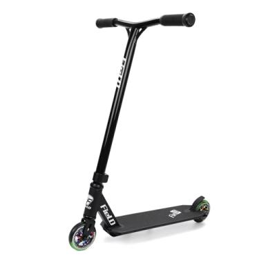Imagem de Aulonda Freestyle Trick Scooter – Trotinete profissional para iniciantes, crianças a partir de 6 anos, adolescentes e adultos – Patinete durável para skate e uso na rua (preto)