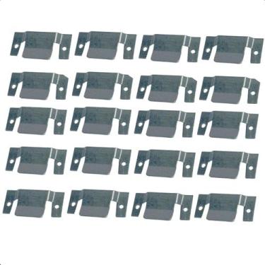 Imagem de 20 Pares Conector Cabeceira Sofá Painel Tvs União Encaixe Aço Galvaniz