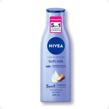 Imagem de Loção Deo-Hidratante Nivea Soft Milk 5 Em 1 48h 200ml