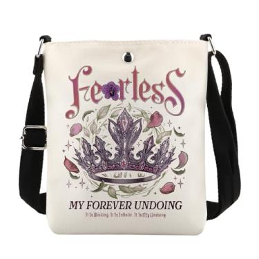 Imagem de MAOFAED Romantasy Book Lover Gift, My Forever Undoing bolsa transversal, presente para leitor de fantasia, comerciante de livros (forever undoing)