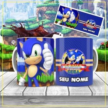 Imagem de Caneca do Sonic e sua Turma para personalizar com o nome - loja dinka