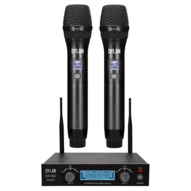 Imagem de Microfone Sem Fio Dylan DW-902 POWER Duplo UHF 100 canais
