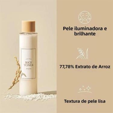 Imagem de Tônico Hidratante De Arroz 150ml 77,78% Extrato De Arroz Niacinamida B