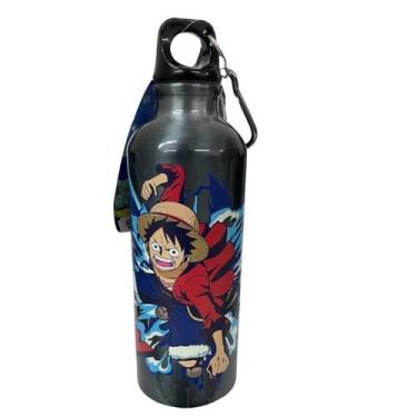 Imagem de Garrafa De Aluminio Chumbo 500Ml C/Mosquetao Luffy 10073301 - Zona Cri