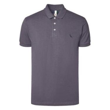 Imagem de Camisa Polo Reserva Piquet Basica Masculina Azul Atlantico-Masculino