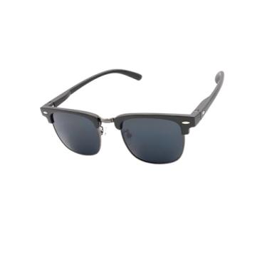 Imagem de Óculos de Sol Premium Club Clássico Retrô Oldstyle Vintage Steampunk UV400 Unissex Masculino Feminino - Modelo Lyon - Cacife Brand (Preto Fosco)