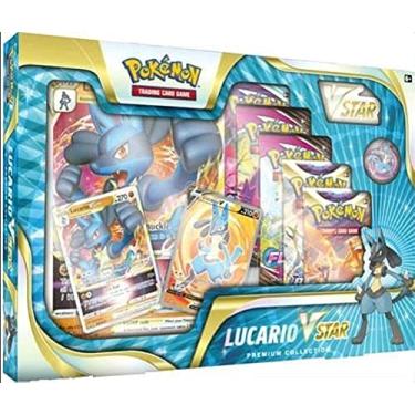 Imagem de Pokemon Lucario Vstar Premium Collection Box - 6 Booster Packs