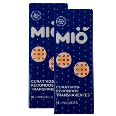 Imagem de Curativo Redondo Mió Transparente 16 Unidades | Kit com duas unidades