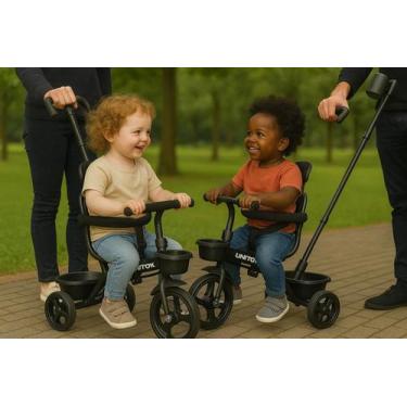 Imagem de Triciclo Quadriciclo Empurra Andador Bicicleta Skate Carrinho Passeio 