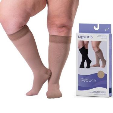 Imagem de Meia 3/4 Compressao 30-40 MMHG 663 Reduce Fechada Bege GG2 - Sigvaris