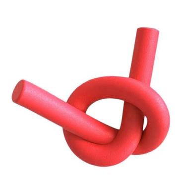 Imagem de simhoa Boia de macarrão para piscina, varas de espuma para macarrão de natação, ferramenta para de natação, brinquedo aquático oco, auxílio para treinamento, Vermelho