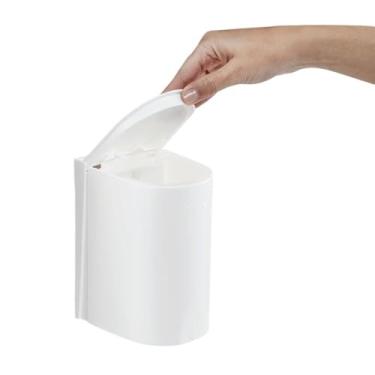 Imagem de Dispenser Mini para Sabonete Líquido/Álcool Gel 500ml com Reservatório Branco - Nobre