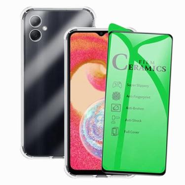 Imagem de Capa Capinha Anti Impacto e Película Premium 9D Cerâmica Compatível Com Samsung Galaxy A04E