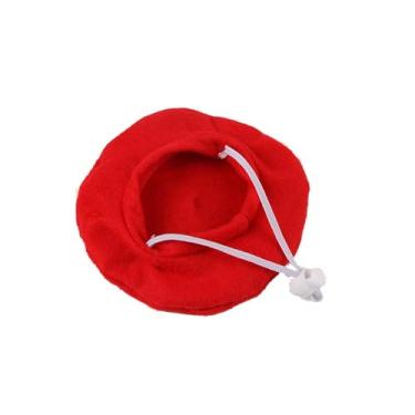 Imagem de Chapéu de boina francesa, chapéus de boina de cachorro, mini boné de gatos, adereços de fotos para decoração de cabeça de animais de estimação