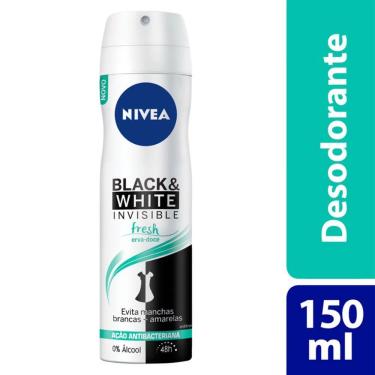 Imagem de Desodorante Nivea Invisible Black & White Fresh Erva Doce Aerosol Antitranspirante 48h 150ml