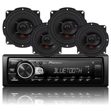 Imagem de Aparelho De Som Pioneer Radio Automotivo Bluetooth Viva Voz Celular + 