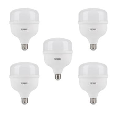 Imagem de Kit 5 Lâmpadas High LED TKL 6500K Luz Branca Fria E27 Taschibra TKL225 - 40W