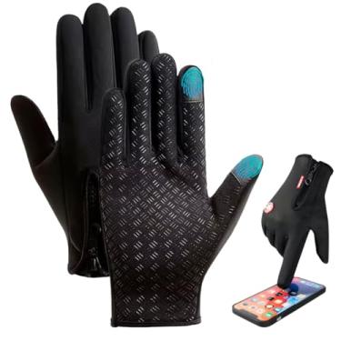 Imagem de Luva Motoqueiro Térmica Impermeável Com Touch Screen Ciclista Moto Bike Bicicleta Motociclista Ajustável Inverno Chuva Frio Unisex