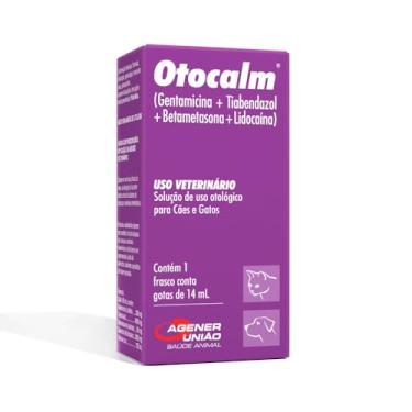 Imagem de Otocalm Gotas 14ml Solução Otológica Agener Para Cães Gatos