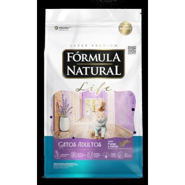 Imagem de Fórmula Natural Life Ração Seca Para Gatos Adultos Sabor Frango e Salmão 1Kg
