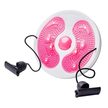 Imagem de UGPLM Placa de exercícios giratória com disco giratório, equipamento antiderrapante para treinamento de equilíbrio e exercícios abdominais para academia em, Rosa