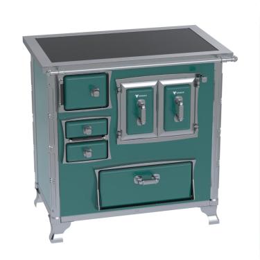 Imagem de Fogao a Lenha Venax GII n 1 Sec XVIII Premium Turquesa Gab SD