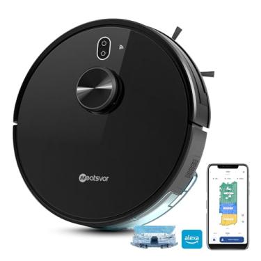 Imagem de Robo Aspirador Neatsvor X600, Robo Aspirador Mapeamento Inteligente,X600 Aspirador de pó Robo vem com um Pano de Limpeza e um Tanque de água para Varrer, Aspirar e Limpar(110V/220V Bivolt)