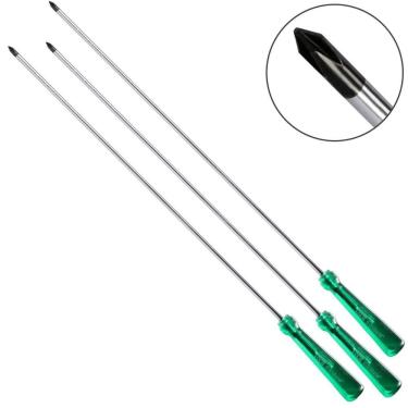 Imagem de Kit 3 Chaves Phillips 3/16 X 14 Longa Tanquinho Profissional