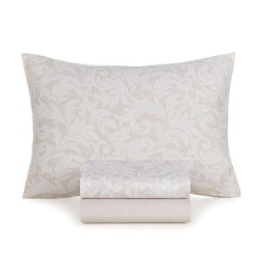 Imagem de Solteiro Jogo De Lençol Solteiro 100% Algodão 3 Peças Susan 160 Fios Karsten