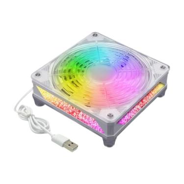 Imagem de Generic Ventilador de radiador para computador 5V, fácil de instalar, silencioso, 12 cm, para pia, cooler de CPU, radiador, chassi de PC, 2