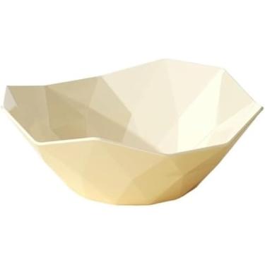Imagem de Cesta De Frutas Contemporânea De Frutas De Luxo - Um Centro De Sala De Estar Elegante Para Nozes, Frutas Secas E Doces Fruteira Para Mesas De Chá E Mesas De Café Frutas Requintadas, White, 25cm