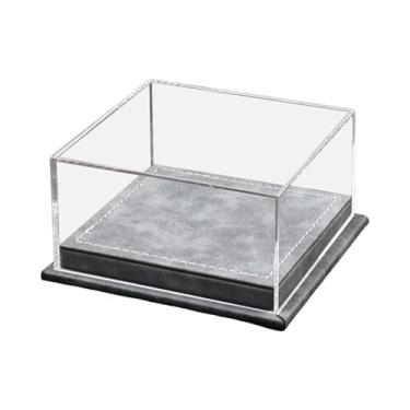 Imagem de Yunhgft Caixa de Exposição para Carrinhos de Brinquedo em Escala 1:64, Tampa de Acrílico Transparente, Organizador de Modelos de Veículos, Leve, Multifunciona, Cinza, Tamanho real