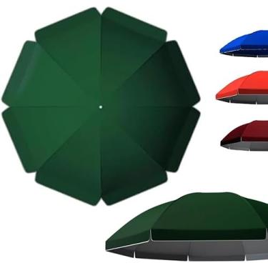 Imagem de 9ft 8ribs Guarda-chuva Substituição Dossel Mercado Guarda-chuva Guarda-chuva Tampa Superior Guarda-chuva Ao Ar Livre Dossel Substituição Guarda-sol Dossel, Green, 3.4m/11.2ft/-10 ribs